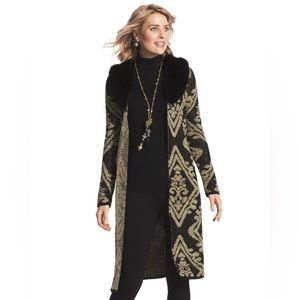 Chico’s Marielle Faux-Fur Cardigan